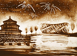 创意节目沙画表演